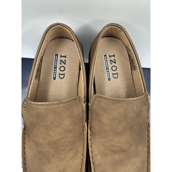 Izod Mens Seapoint Sneaker Loafer Slip On Shoe Size 9.5 Tan- Brown New main image 13